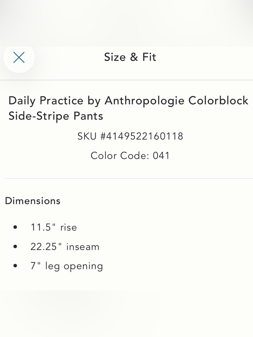 Anthropologie Navy Track Joggers with White Side Stripe - Picture 11 of 11